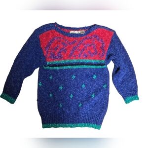 Liz Clairborne Vintage Colorful Women's Sweater Size 4 Petite
